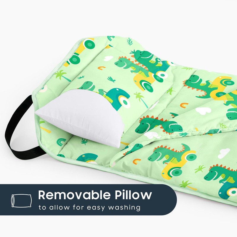 Wake In Cloud - Cot Nap Mat with Pillow and