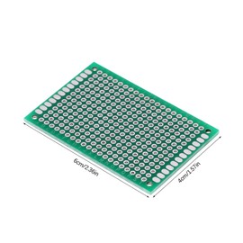 Universal Circuit Board, 10Pcs PCB Printed Circuit Boards, Double Sides Prototype Board, 4 × 6cm PCB Board Prototype Kit for DIY Soldering, Electronic Project