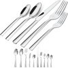 Brightown Silver Silverware Flatware Cutlery Set Stainless Steel 45 Pieces-