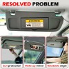 Unbranded Sun Visor Passenger Side Right Dark Gray for Honda
