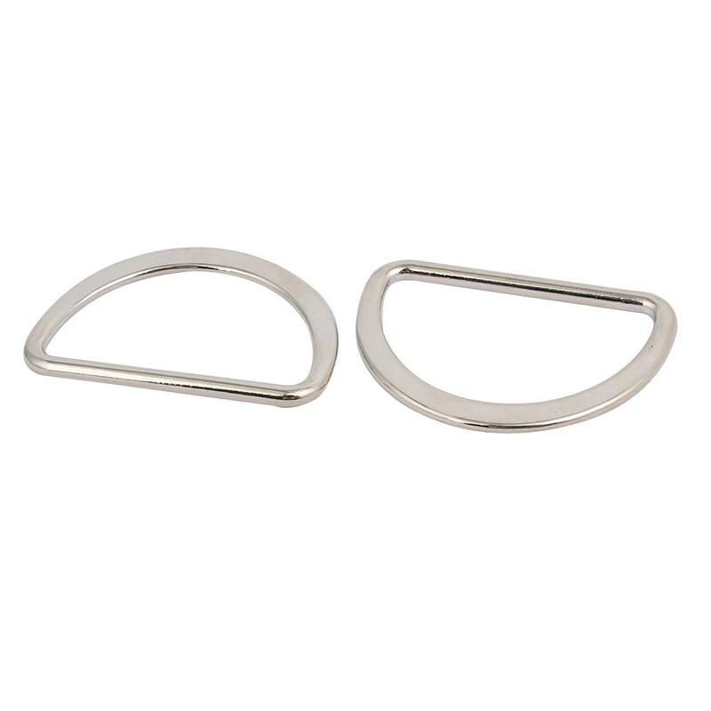 sourcing map Pack of 10 Alloy Flat Typed D Welded