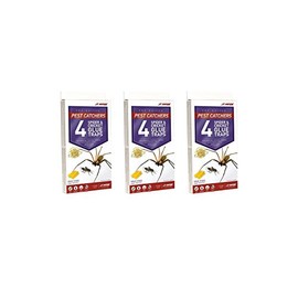 J T Eaton 844 Pest Catchers Large Spider and Cricket Size Attractant Scented Glue Trap, 12 Traps