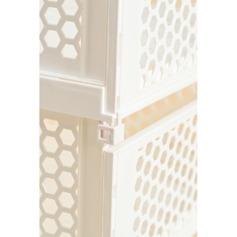 Pull-out Plastic Storage Basket,Stackable Closet Organizers Drawer Anti-Tipping, Reinforced Stable