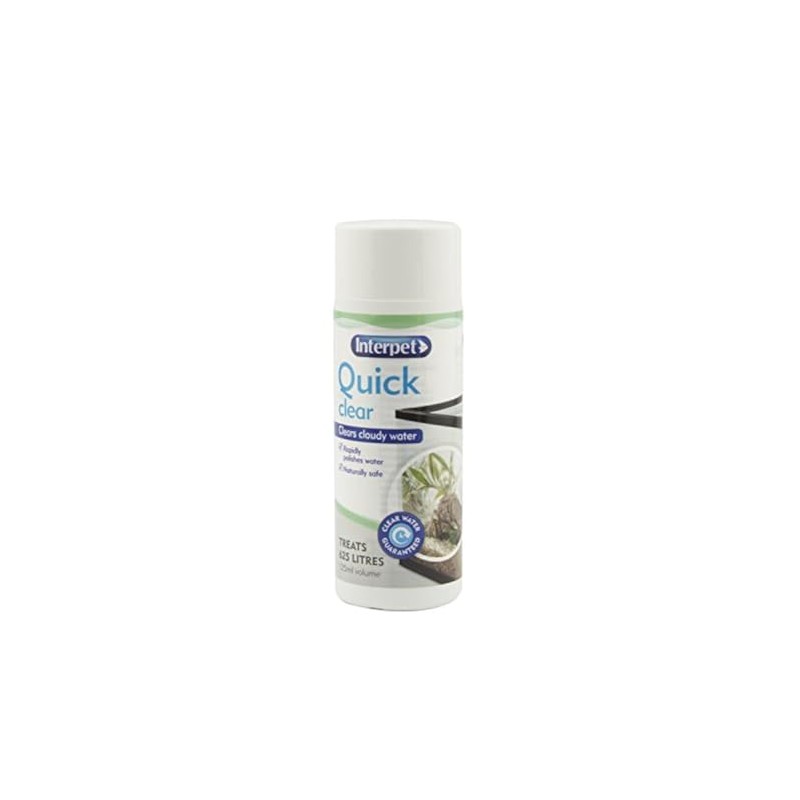 Interpet Quick Clear Aquarium Fish Tank Treatment, 125 ml, Rapidly