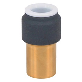 Radiator Valve 15mm x 10mm Push fit Anthracite Speed Fit Reducer Straight x 2