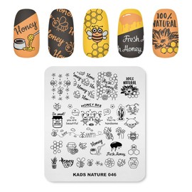 KADS Nail Art Template Nature Nail Stamping Plate Nail Art DIY Manicure Tool (NA046)