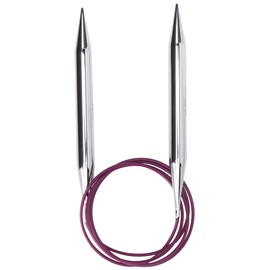 KnitPro NOVA metal 120 cm round needles needles, silver, 12 mm