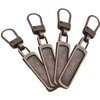 BRIIKPP Pulls Replacement Zipper Pulls Removable Metal Zipper Pulls for