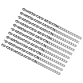 CoCud Micro Drill Bit 1.85 mm Drill Bit Diameter 48 mm Total Length 6542 High-Speed Steel Fully Ground Turned Drill Bit (Application: for Copper Metal Wood) Pack of 10