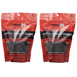Indigenous Dental Health Bones Smoked Bacon Flavor 17oz (2 Pack)