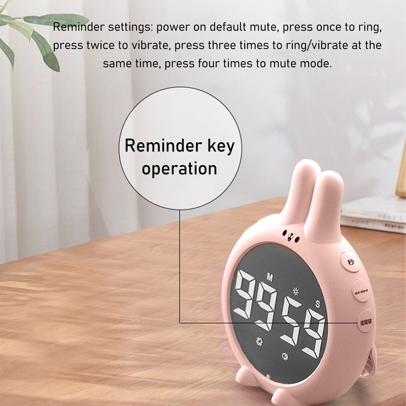 Cute Digital Timer Multifunctional High Accuracy Magnetic Kids Countdown Timer