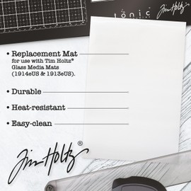 Tonic Studios - Paleta de repuesto para alfombrilla de corte de vidrio, revestimiento antiadherente de 7.5 x 11 pulgadas para mezclar pinturas, tintas y estampado, extraíble y fácil de limpiar