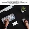 Wireless Keyboard and Mouse Combo 2.4G and Bluetooth Quiet Round