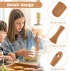 Wooden Stir Spurtles Set, Spurtle Spatula for Sourdough Starter, Reaches