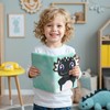 WERNNSAI Black Axolotl Plush Notebook for Children