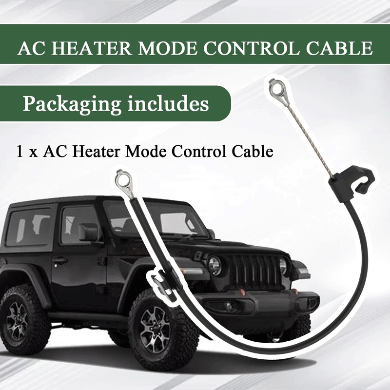 AC Heater Mode Control Cable Compatible with Jeep Wrangler 2007-2010