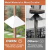 Khordin Metal Squirrel Baffle for 4x4 Post, Outside Wooden Pole
