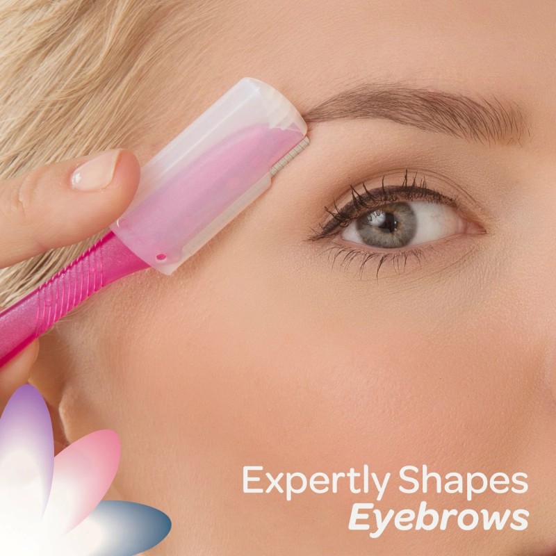 Schick Silk Touch-up Multipurpose Exfoliating Dermaplaning Tool, Eyebrow...