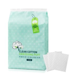 Mediflower Clean Cotton Embossed Cotton Pad Mega Pack, 1 piece, 1000 pieces / 메디플라워 클린 코튼 엠보싱 화장솜 메가팩, 1개, 1000매입