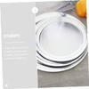 Operitacx Metal Pizza Pan Heat Resistant Oven Tray Durable Non