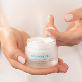 ANNEMARIE BÖRLIND Moisturizing Day Cream – AQUANATURE, Vegan Facial Moisturizer & Makeup Primer with Hyaluronic Acid for Combination, Oily, Dehydrated Or Dry Skin - Step (3 of 5), 50 ML