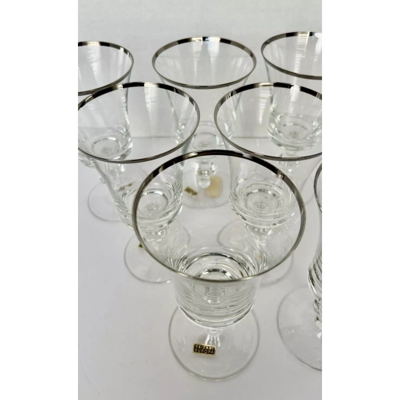 Gorham Lot Of 7 First Lady Reizart Europa Crystal Platinum