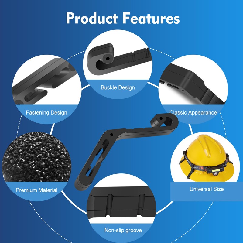 12 Pack Hard Hat Light Clips Hard Hat Accessories, Helmet