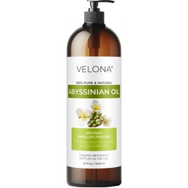 velona Abyssinian Oil 32 Fl Oz | 100% Pure and Natural Carrier Oil | Hair, Body Care | Use Today - Enjoy Results