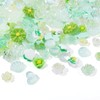 PandaHall 30g Flower Resin Cabochons Charms Green Luminous Heart Butterfly