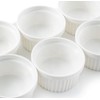 Nuwave Ceramic Ramekins 8 oz, Set of 6, Elegant Classic