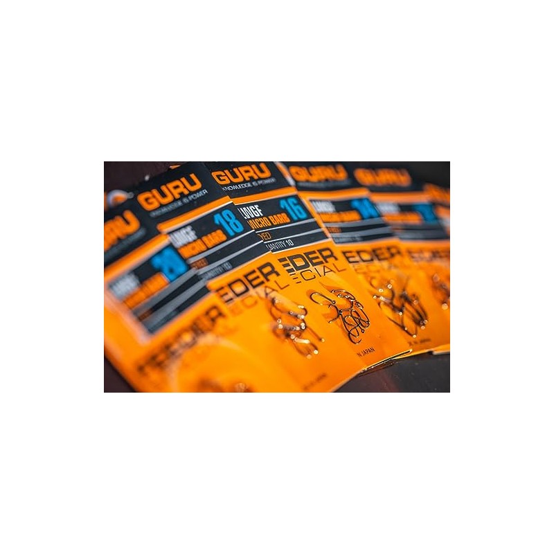 Korda Guru LWGF Size 16 Eyed Micro Barbed Qty 10