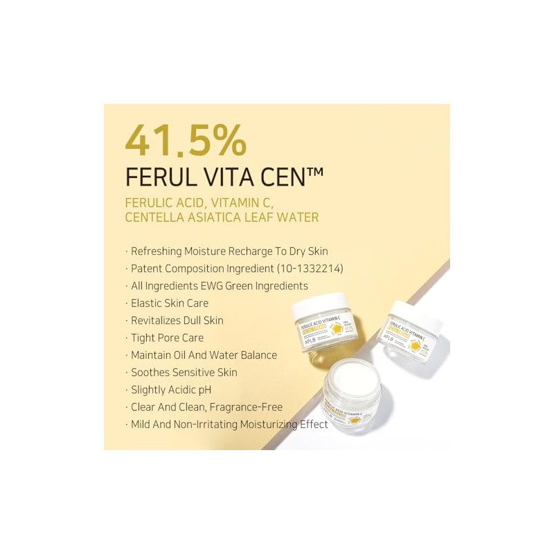 Aplb Crema Facial Vitamina Ácido Ferúlico Ferul Vita Cen Cuidado