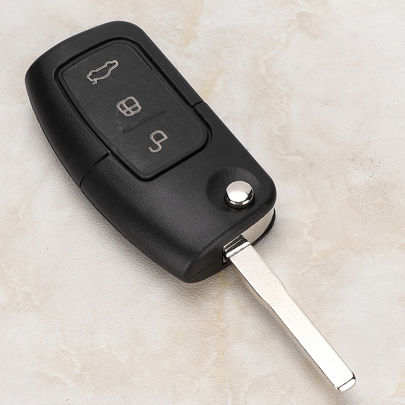 Black 3 Buttons Locking 433MHz Remote Car Control Key with