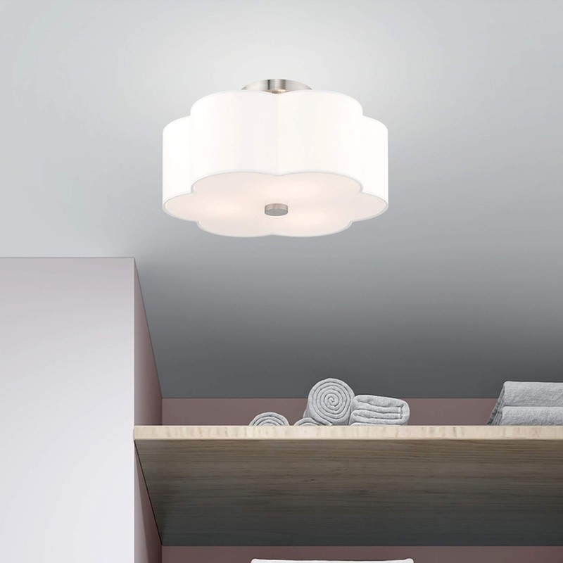 Livex Lighting 3 Lt Brushed Nickel Ceiling Mount