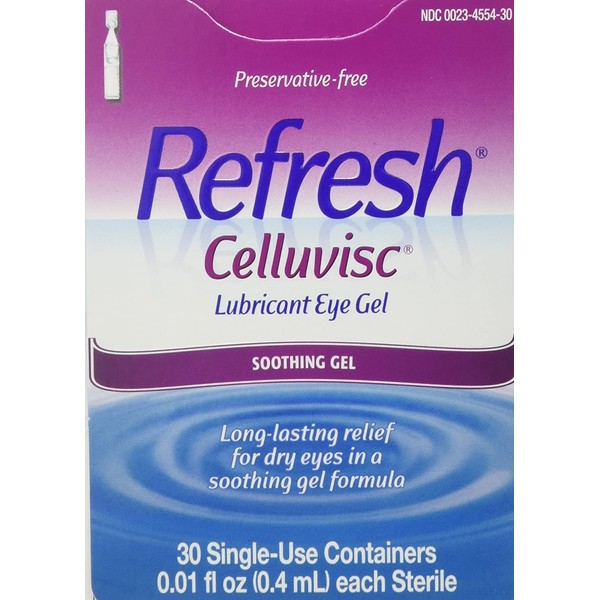 REFRESH CELLUVISC Lubricant Eye Gel Single-Use Containers 30 ea (Pack of 2)