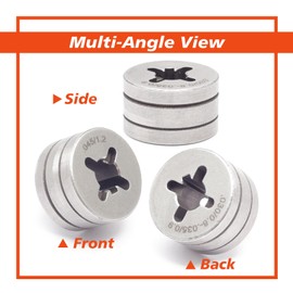 Mhrxusd 202926 Drive Roll .030-.035 and .045 Replacement for Miller for Millermatic 135 175 180s 140s 211 Passport Plus Welding Equipment, Reversible VK-Groove