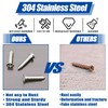 #4 x 1/4'' - 304 Stainless Steel Wood Screws, Corrosion