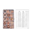 MACHSWON 178 PCS Red Copper Flat Washer Set M5-M24 Gasket