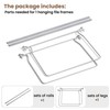 SUNEE Hanging File Folder Frame, Letter Size Files Holder Bars