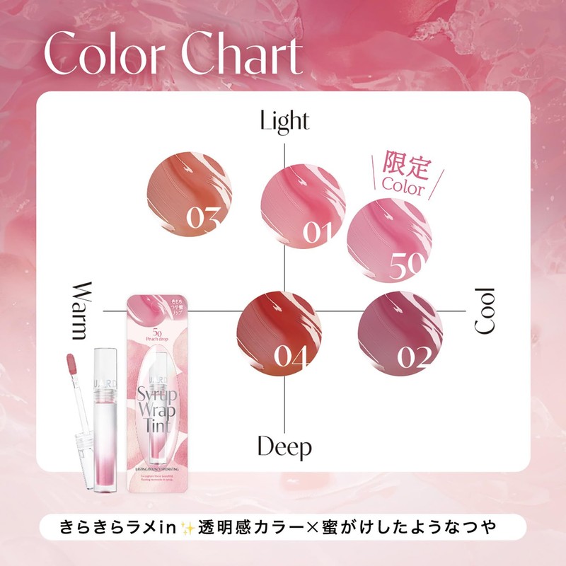 Lip Guardian N Syrup Wrap Tint Large 50 Peach Drops