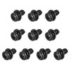 sourcing map M6 x 12mm Carbon Steel Phillips Pan Head