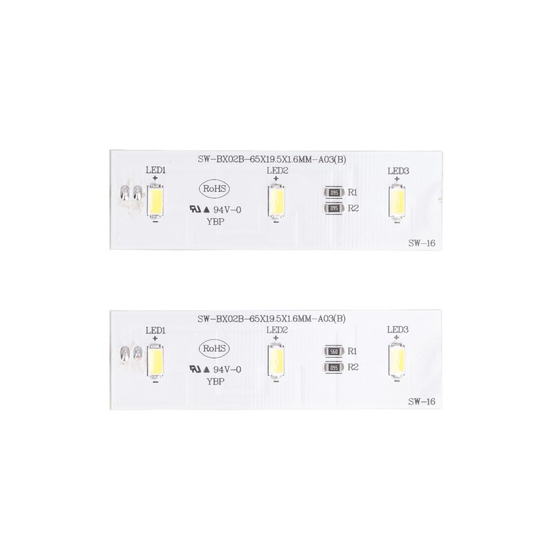 2Pcs Refrigerator LED Light Strip Bar Replacement Freezer Refrigerator Light