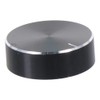 AllGIFT 2pcs Potentiometer Knob Knurled Shaft Black Aluminum Rotary Knob