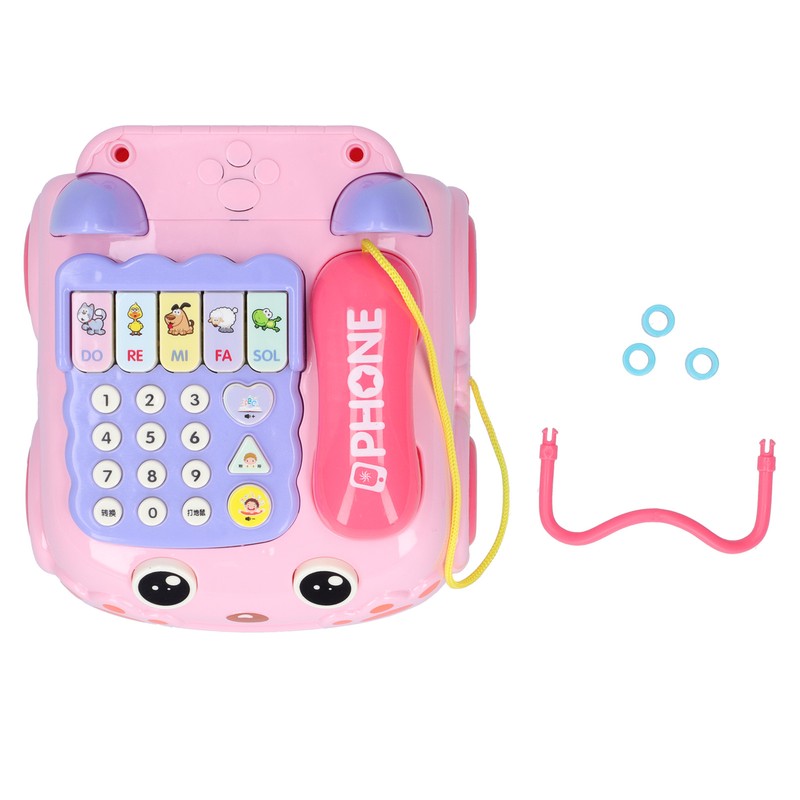 Children Telephone Toy Educational Simulation Telephone Toy with Light Music