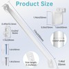 12 Inch Wire Shelf Brackets Set, 6 Wire Rack Support