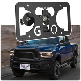 No Drill License Plate Holder Compatible with Acura Integra 2023-2024 (4th Gen) Front Grille License Plate Mount Bumper Bracket Holder Car Tag Frame Adapter Accessories