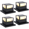 Outdoor Solar Post Cap Lights, 20 Lumen High Brightness Waterproof