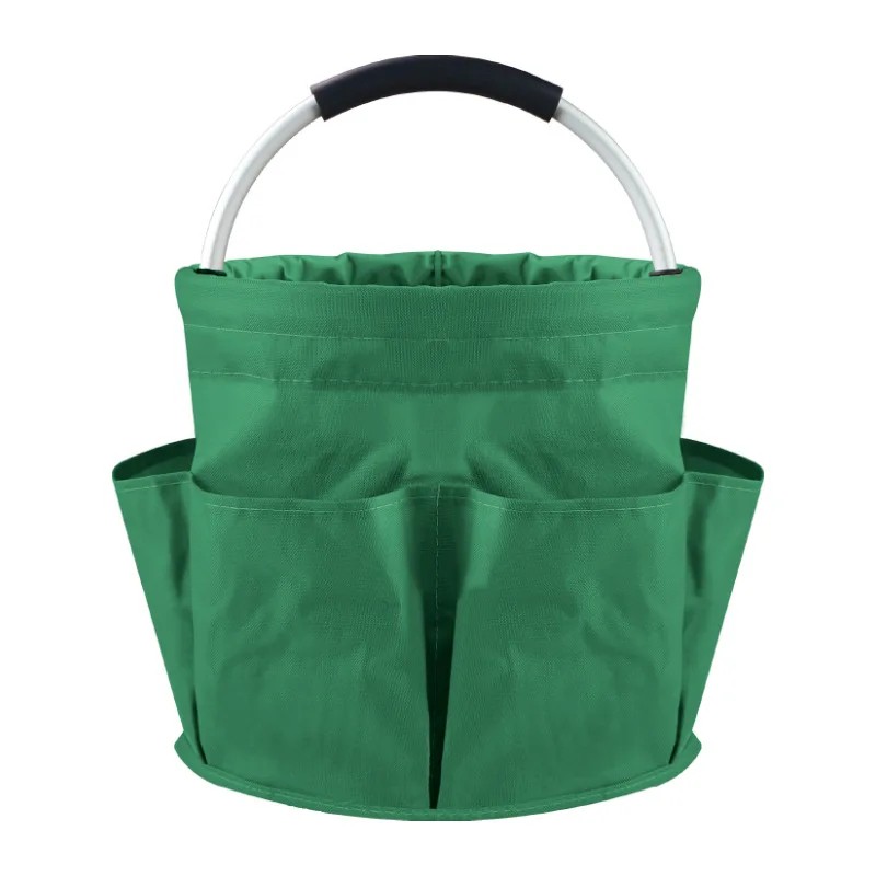 17L Garden Tool Storage Basket for Gardening - Foldable 6-Pocket