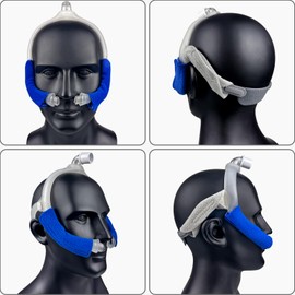2 Pack CPAP Headgear with Arms and Covers – Adjustable Replacement Dream-wear Headgear Strap for Respironics Dream-Wear Nasal and Silicone Pillow CPAP/BiPAP Masks Supplies - Standard