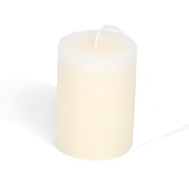 BeeTheLight Beeswax Pillar Candle - 100% Pure Bees Wax - Choose Your Size and Color - 24 Hour Burn Time - 2x3 - Unscented - Natural Light Honey Scent (Cloud White, Small)